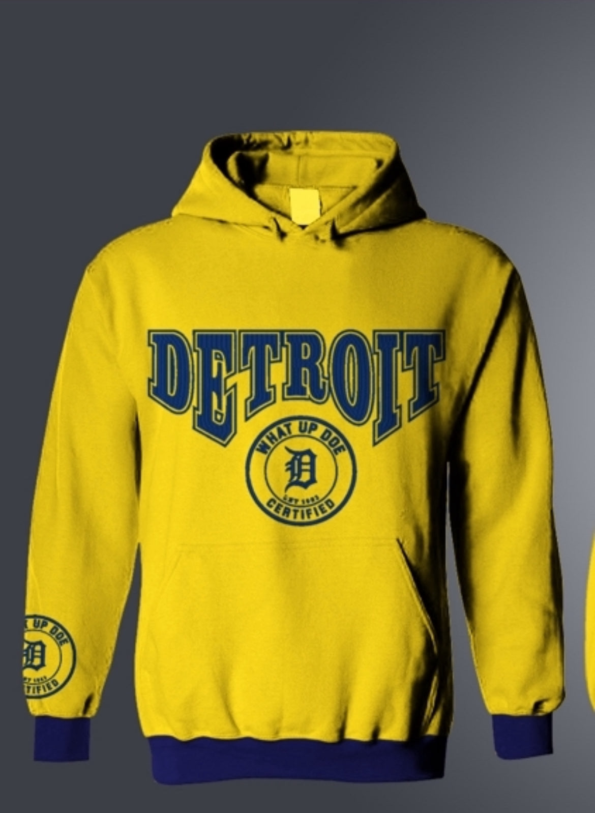 Yellow and Blue Hoodie