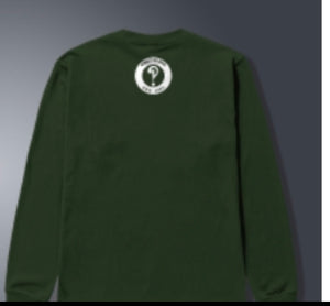 Green and white long sleeve Certified T Shirt