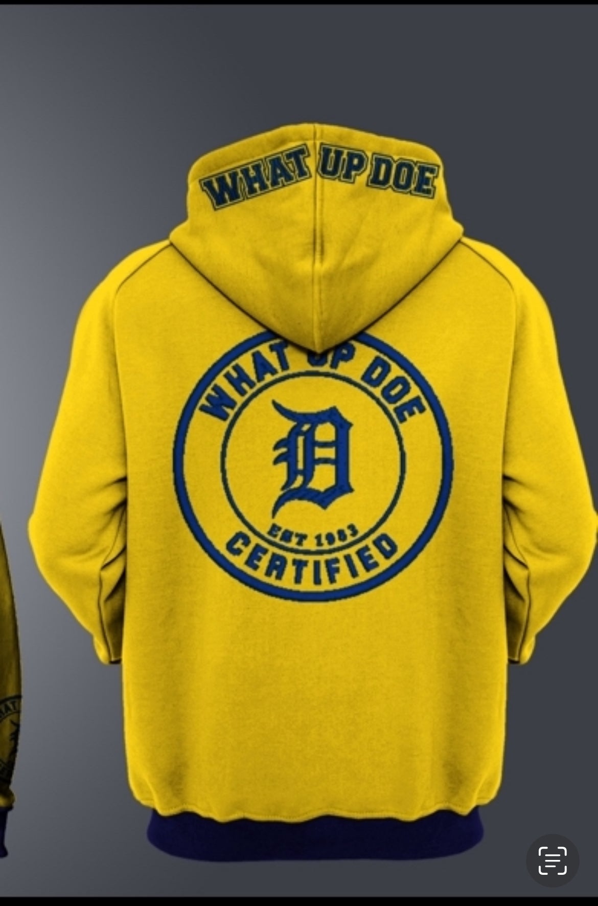 Yellow and Blue Hoodie